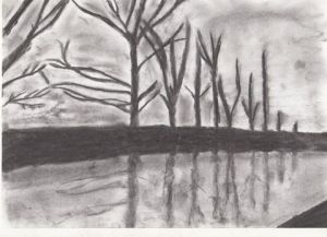 Dessin de kraknoux: Bord de Moselle