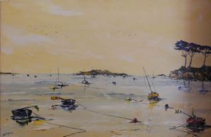 Peinture de daniel bruneaux: au repos