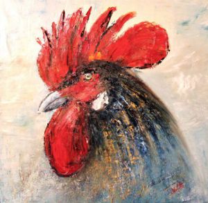 Peinture de Catherine VALETTE: Chanteclair