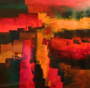 Peinture de LEPRIN: LE ROYAUME DE LA NUIT 