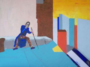 Peinture de Christian Bligny: Solitude