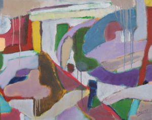 Peinture de Christian Bligny: Jour de pluie