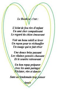 Oeuvre de annie massollo: Le Bonheur