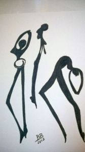 Dessin de BRIGITTE BASPEYRAS: portraits 