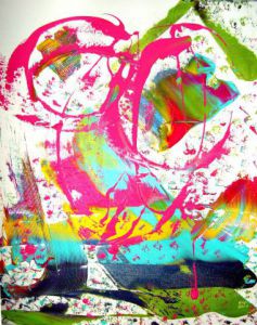 Peinture de Elle Bory : HUGO OISEAU DE PARADIS III