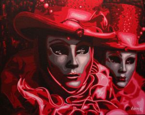 Peinture de guionie jean: Fascination Vénitienne