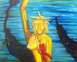 Peinture de LAFFITTE Jacky: Liberté de pensée
