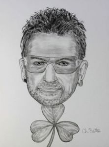 Dessin de CBETTON: BONO ( U2 )