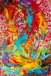 Peinture de Elle Bory : HUGO OISEAU DE PARADIS II