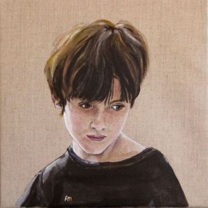 Peinture de annie massollo: Le timide