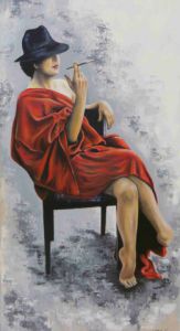 Peinture de Lydie grandroques: Borsalino