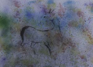 Peinture de Jeannette ALLARY: RUPESTRE