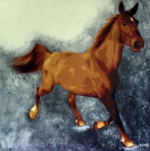 Peinture de guionie jean: Fusion passionnelle