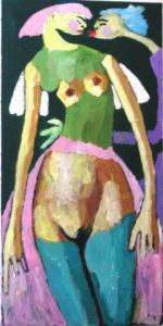 Peinture de Anna Demadre-Synoradzka: Baiser