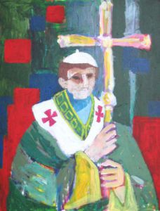 Peinture de Anna Demadre-Synoradzka: Pape 