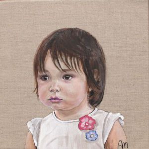 Peinture de annie massollo: petite Bouille d'amour