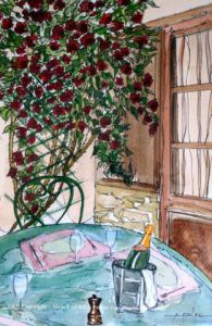 Peinture de ALAIN FAURE: LA TERRASSE