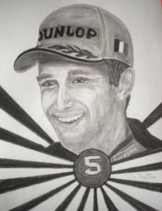 Dessin de CBETTON: Johann ZARCO