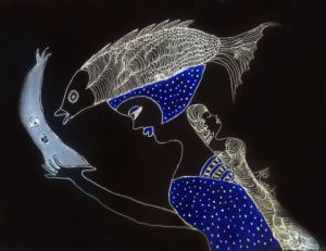 Dessin de Aconcha: Conversación entre 2 Mares