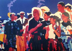 Peinture de adam brigitte: La mélodie du Bonheur