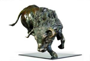 Sculpture de thierry benenati: TAUREAUMACHINE