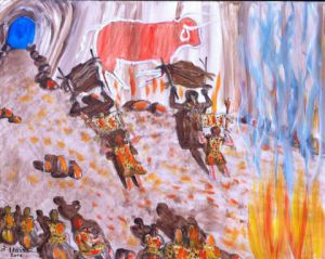 Peinture de LAFFITTE Jacky: An -20000 cinéma