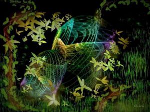 Art_numerique de chara: Rencontre en foret 3- Question