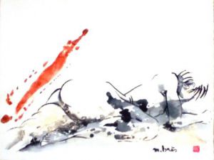 Dessin de Monick Bres : FELINE