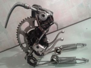 Sculpture de djay: le lapin Jy-Dé n°2