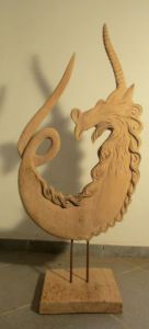 Sculpture de unicornis: licorne