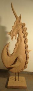 Sculpture de unicornis: grande licorne