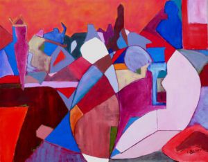 Peinture de Christian Bligny: Rêve d'Orient