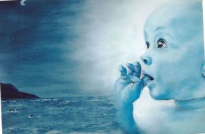 Dessin de Vgenevois : bébé bleu