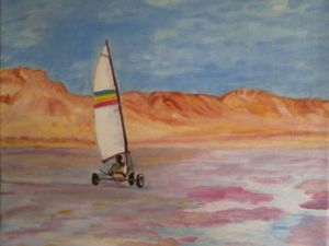 Peinture de LUCIE2: LE CHAR A VOILE