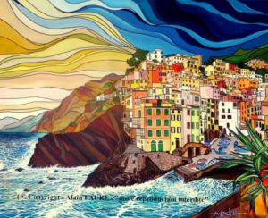 Peinture de ALAIN FAURE: RIOMAGGIORE