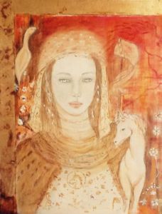 Peinture de Electre: La dame à la licorne