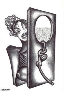 Dessin de Bruno Goidts: Buste 9