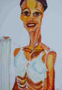 Peinture de Kidist DEGAFFE: la suisse et moi