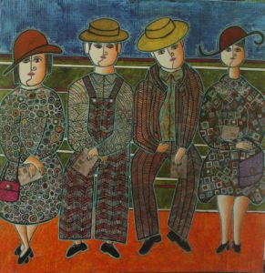 Peinture de ANTOINE MELLADO: Voyage pour l'inconnu.