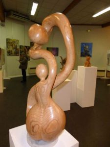 Sculpture de joelle couderc: Enlacement