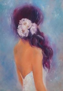 Peinture de MARTINE GREGOIRE: LES FLEURS BLANCHES