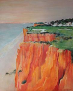 Peinture de Meryl QUIGUER: Cliff top carry-over. Le 16 au Royal