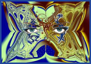 Art_numerique de Malougraphisme: Papillon 