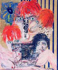 Peinture de iridium: belles plantes