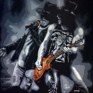 Peinture de guionie jean: Guns n'roses
