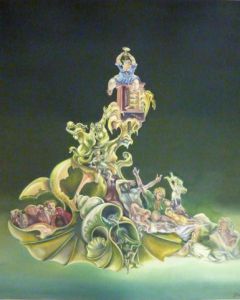 Peinture de jacques darphin: La nef des fous