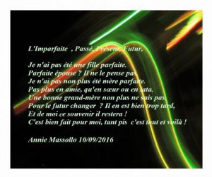 Oeuvre de annie massollo: L' Imparfaite