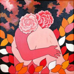 Peinture de Jideka: Tendresse