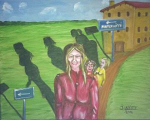 Peinture de LAFFITTE Jacky: Maternité