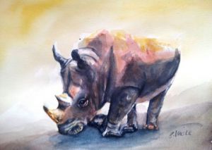 Peinture de Catherine Vacle : Solitude